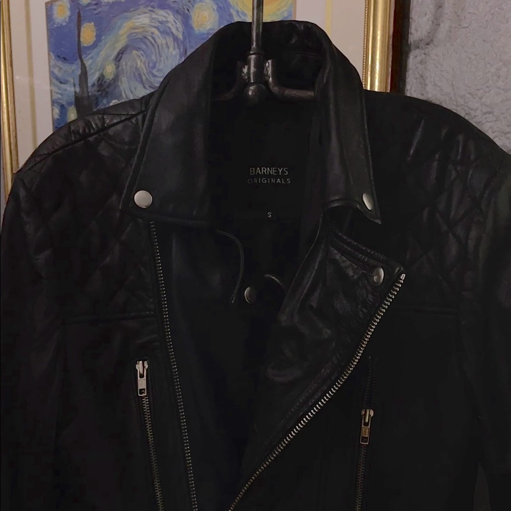 Barney's Originals leather jacket